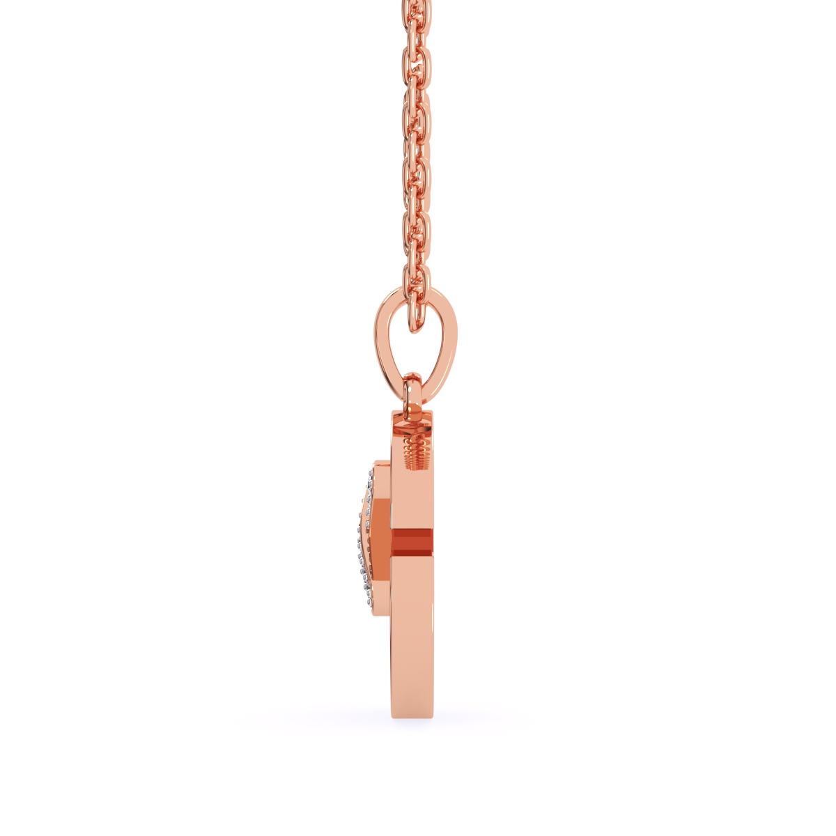 Unique X Style Round Diamond Necklace For Girls